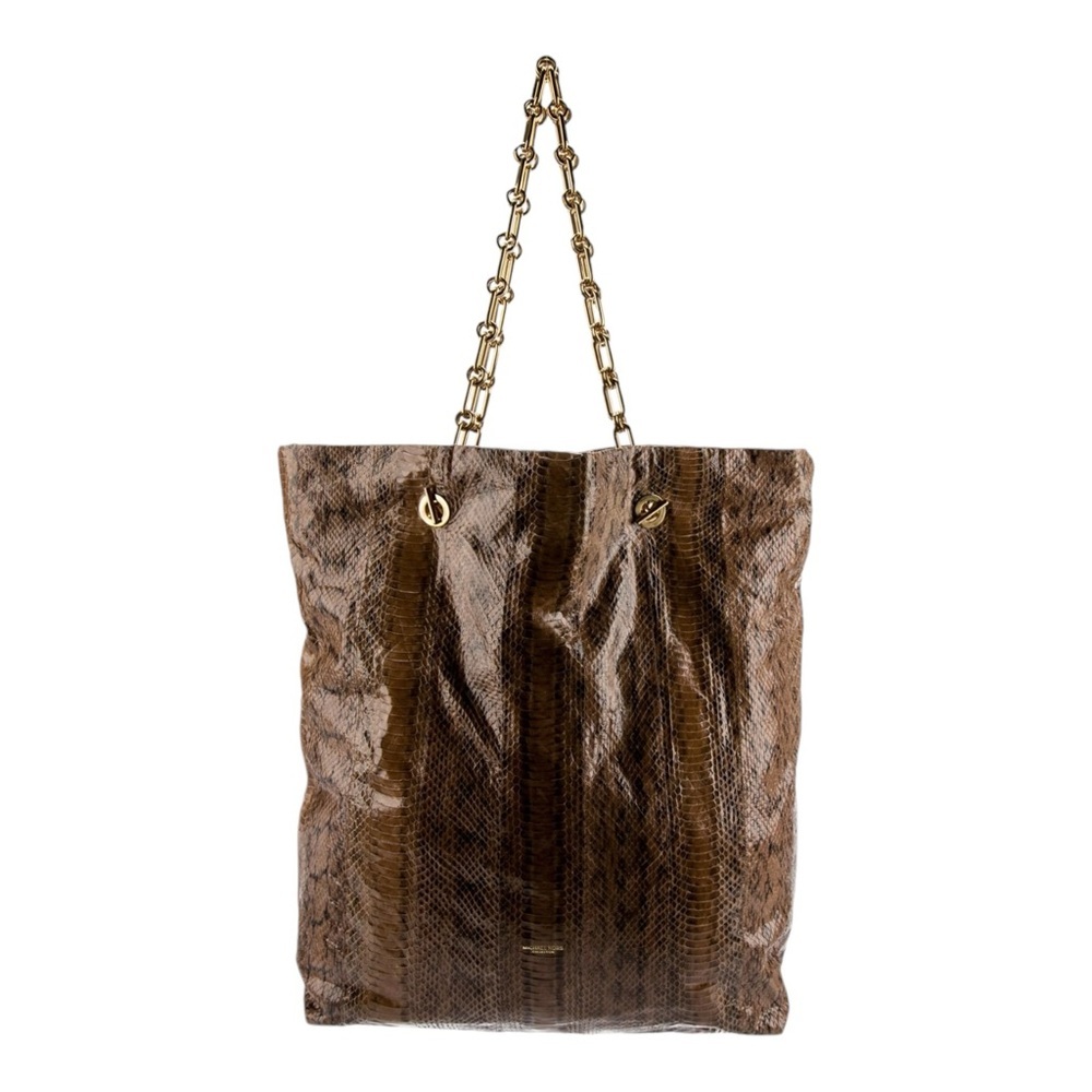 Michael Kors Collection Women’s Brown Animal Print Tote Bag Size Large